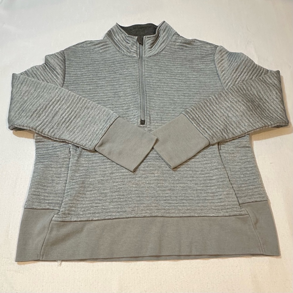 C9 Champion Women’s Quarter Zip Pullover - Gray Athletic Top (Roadrunner Sports